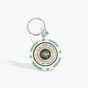 Key Chain Poker Chip Plastic