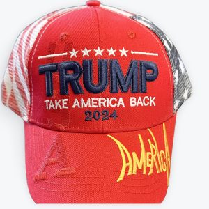 Hat Take America Black Flag Mesh