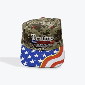 Hat 2024 Flag Brim Camo