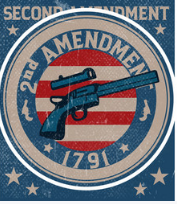 Shirt 2nd Amendment Blue