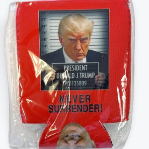 Koozie Never Surrender Red