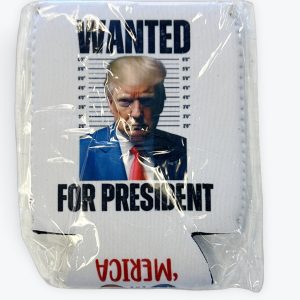 Koozie Wanted Pres White