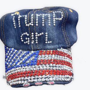 Rhinestone Trump Girl Bluejean